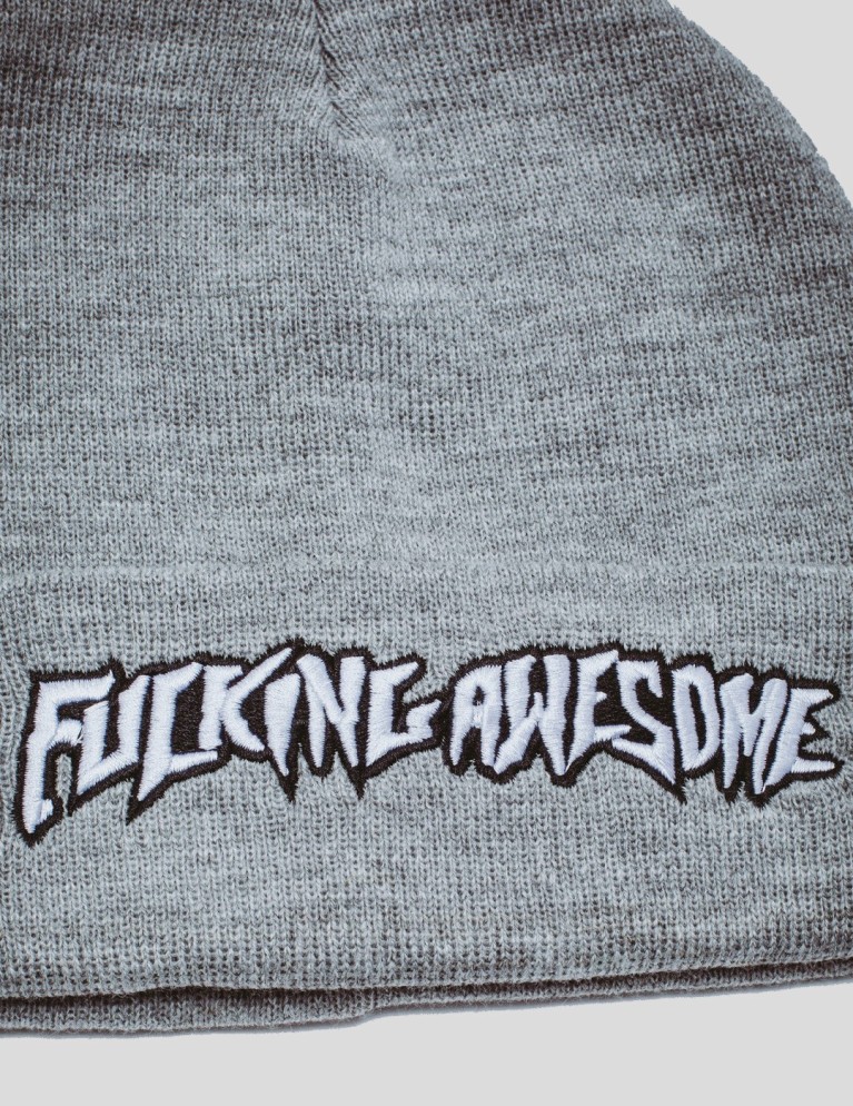 Caldo FUCKS AWESOME timbro uff beanie grigio